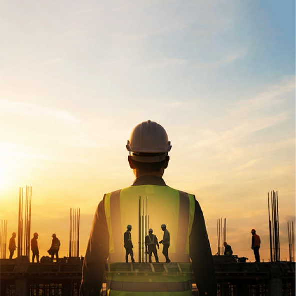 Safety leadership on an industrial job site